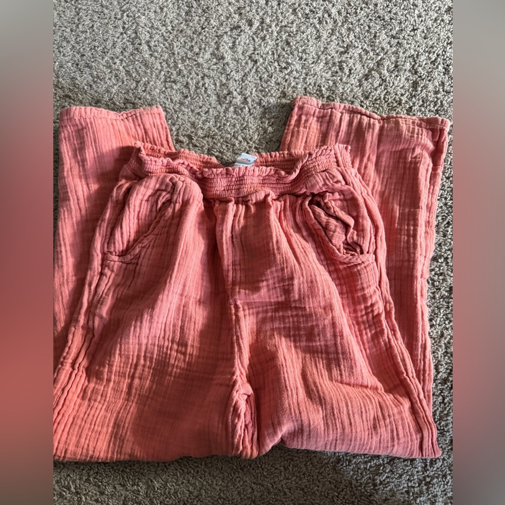 2 pair Girls Old Navy Gauze Pants 10/12